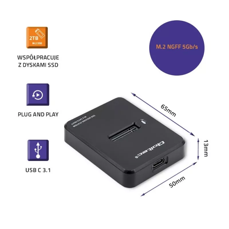 Qoltec 50314 atmintinė juoda
