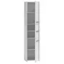 Vonios spintelė top e shop S43 BIEL — pastatoma, 6 lentynos, 400×300×1700 mm, balta