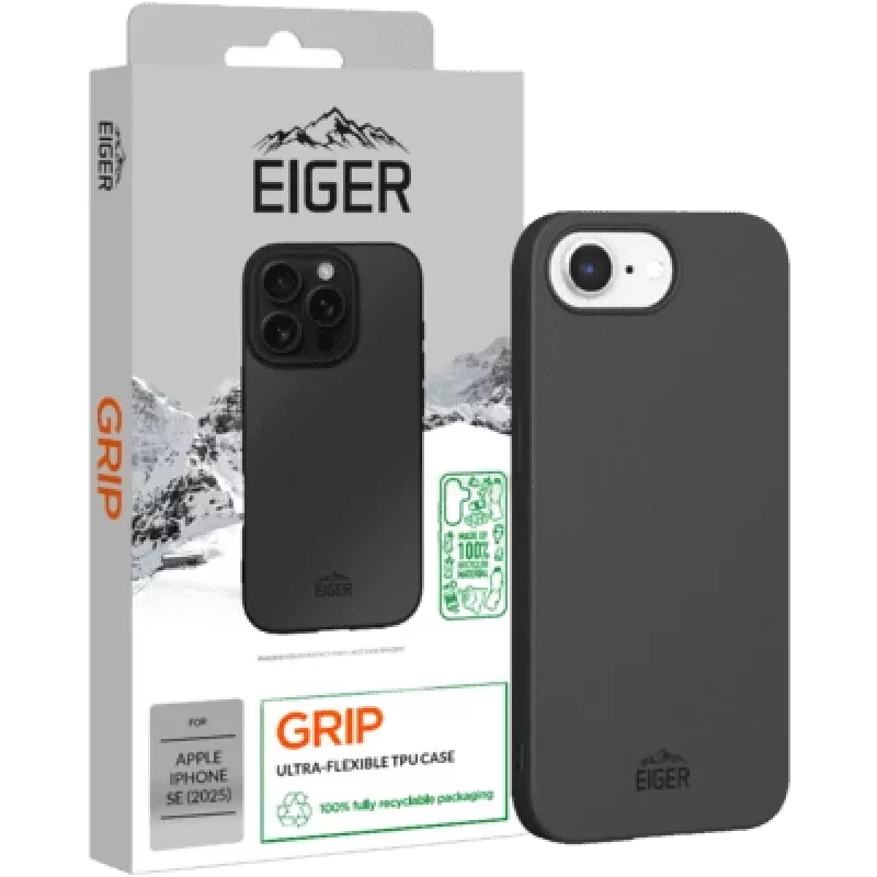 Eiger Grip Case GRS iPhone 16e juoda