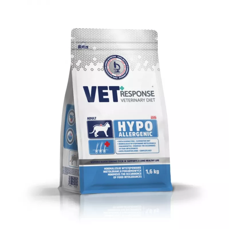 VET RESPONSE Hipoalerginis - sausas kačių maistas - 1,6kg