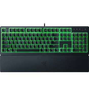 Razer Ornata V3 X klaviatūra, žaidimams, USB, QWERTZ, vokiška, juoda, RGB LED