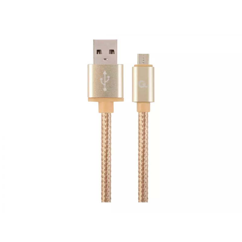 USB 2.0 laidas GEMBIRD CCB-mUSB2B-AMBM-6 — USB A į Micro-USB B, 1,8 m, auksinis