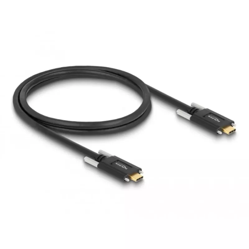 USB laidas DeLOCK 83720 USB 3.2 Gen 2 1m USB C juodas