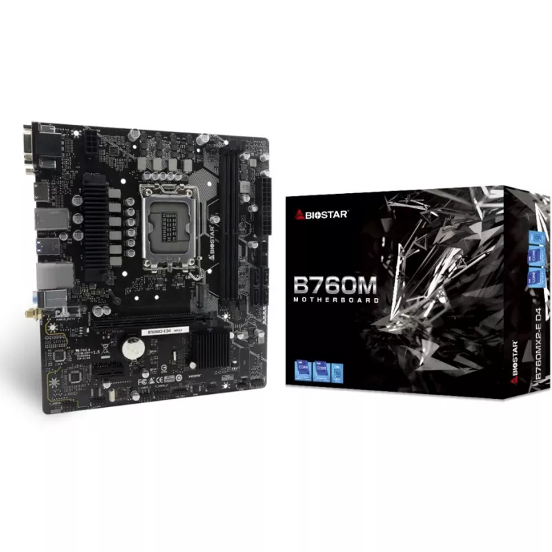BIOSTAR B760MX2-E D4 Micro-ATX pagrindinė plokštė