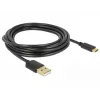 USB laidas DeLOCK 85209 USB 2.0 3 m USB A USB C Juodas