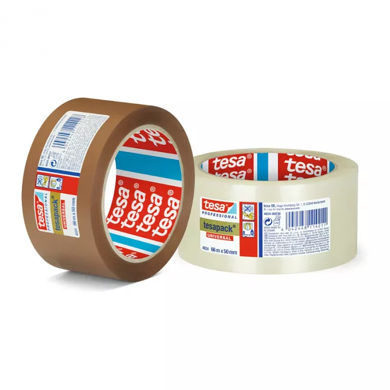 Pakavimo juosta Tesa 66 m × 50 mm, permatoma, universali