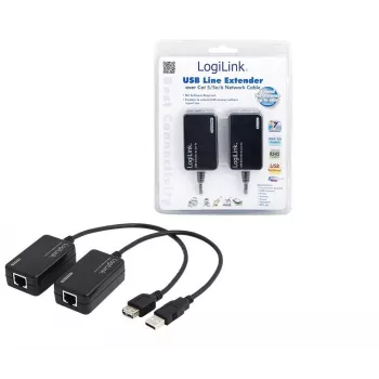 LogiLink® UA0021D Linijos ilgintuvas USB per CAT5/6 iki 60 m