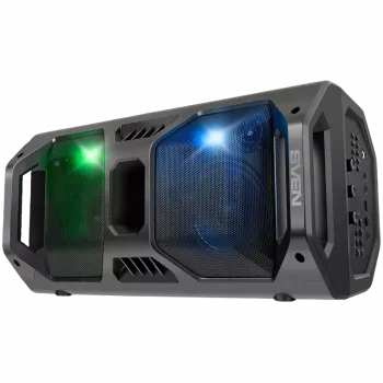 Garsiakalbis SVEN PS-600, juodas (50 W, TWS, Bluetooth, FM, USB, microSD, LED ekranas, 4000 mAh)