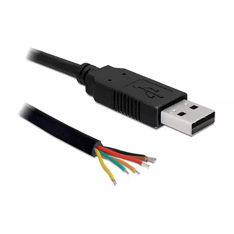 USB laidas DeLOCK USB2.0/TTL 6 1,8 m Juodas