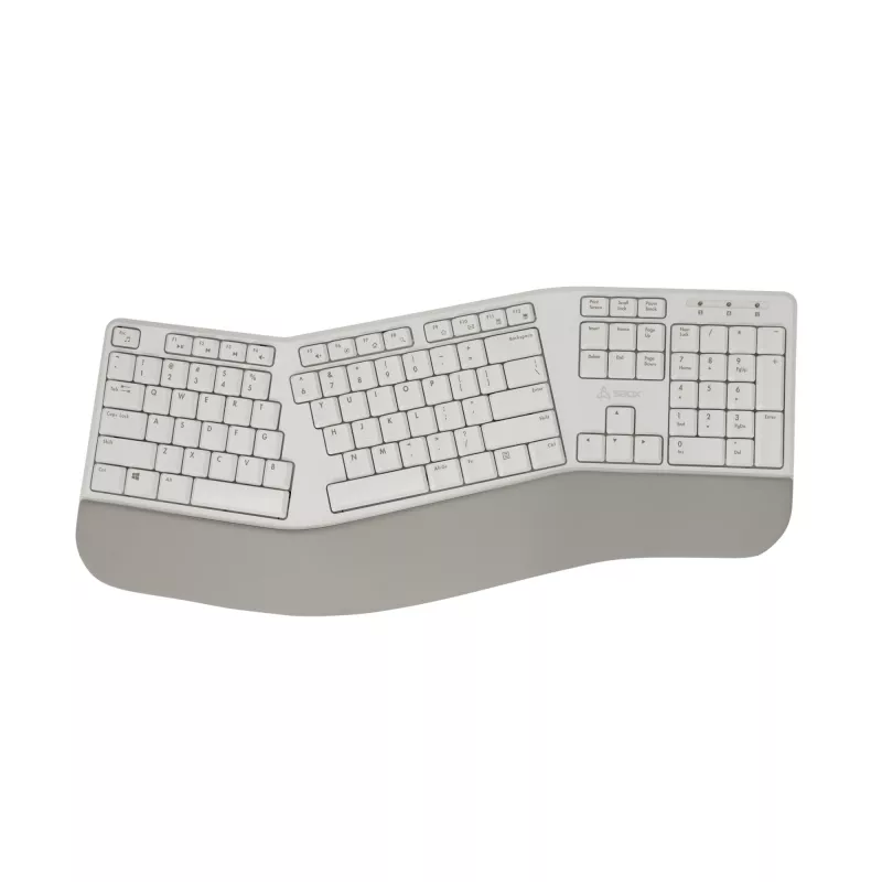 Belaidė klaviatūra SBOX WK-905 US — smėlio spalvos, USB belaidis ryšys, US išdėstymas