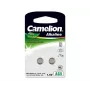 Mygtukinė baterija CAMELION AG5 (LR754, LR48) 1,5V — pakuotėje 2 vnt.