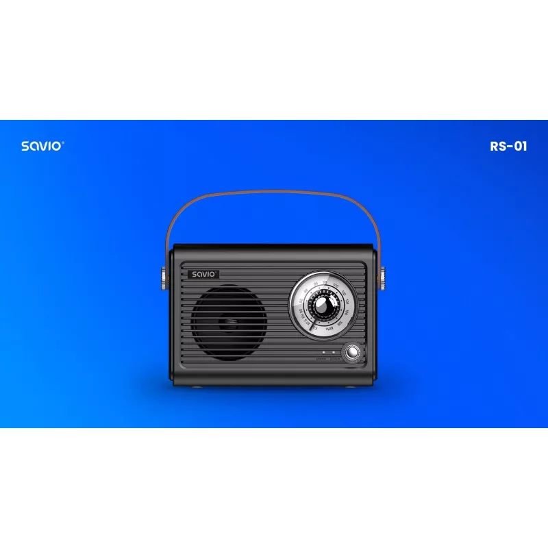 Nešiojamasis radijas Savio RS-01 Analog Juoda