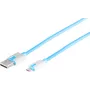 USB kabelis S/CONN 14-50013 USB 2.0 2m USB A Micro-USB B Mėlynas