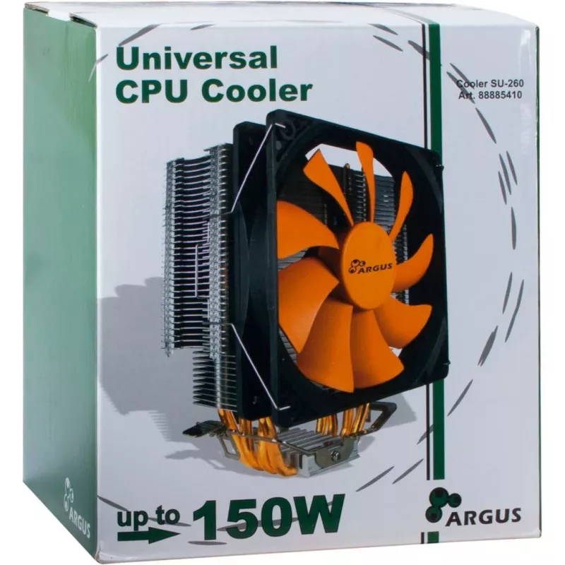 Inter-Tech Argus SU-260 - procesorius - Aušintuvas - 12 cm - LGA 1150 (Socket H3) - LGA 1151 (Socket H4) - LGA 1155 (Socket H2) - LGA 1156 (Socket H) - LGA 775... - AMD A - Intel® Celero