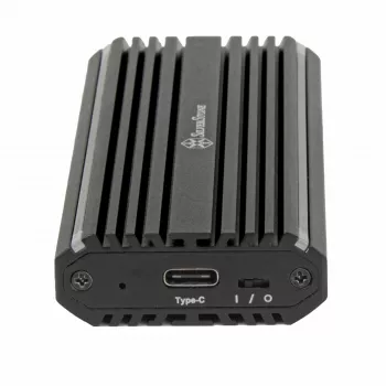 SSD dėžutė Sidabrinėstone MS13 juoda M.2 PCIe 3.0 10 Gbit/s