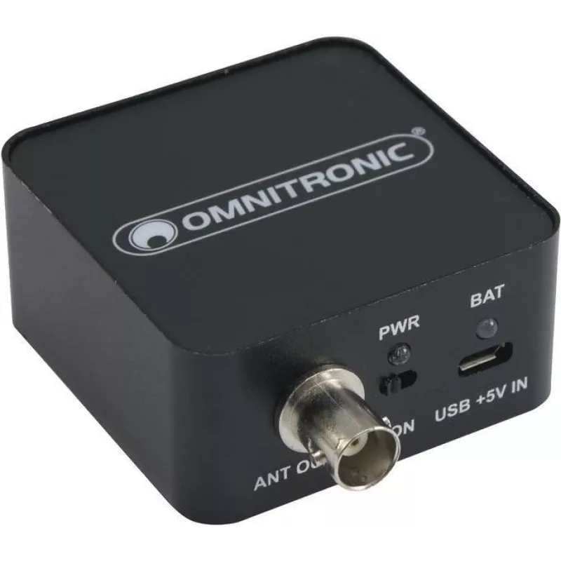 Antenos stiprintuvas Omnitronic AAB-10 — aktyvus antenos pirminis stiprintuvas, maitinamas baterijomis