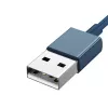 USB laidas 3in1 Baseus Superior Series, USB į micro USB / USB-C / Lightning, 3,5A, 1,5 m (mėlynas)