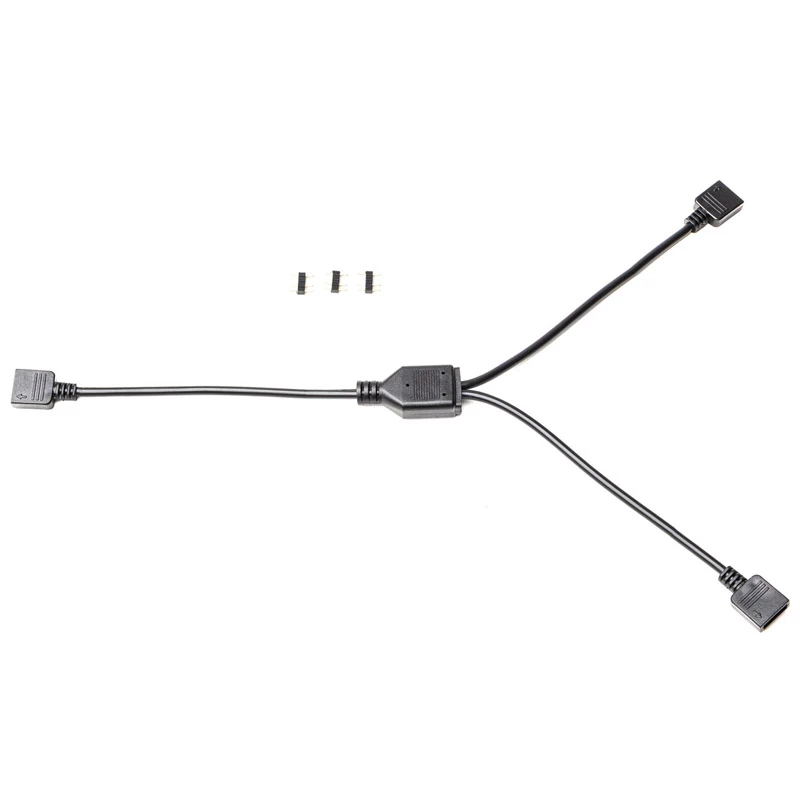 RGB skirstytuvo laidas EK Water Blocks Loop D-RGB 2 krypčių juodas 5V