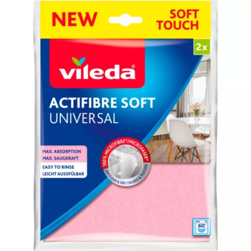 Vileda ACTIFIBRE Soft universalios minkštos šluostės 2 vnt.