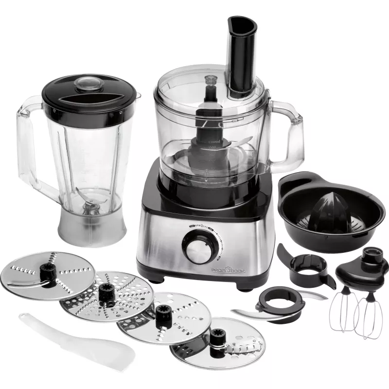 ProfiCook PC-KM 1063 virtuvės kombainas 1200 W 1,75 l juodas, nerūdijantis plienas