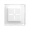 Išmanusis stiklinis mygtukas HomeMatic Homematic IP Stiklinis mygtukas, 230 V, 868 MHz, baltas, 54,5×54,5×29 mm