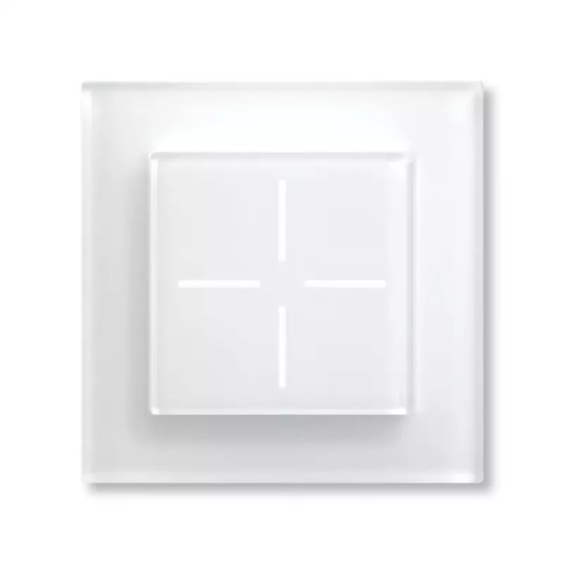 Išmanusis stiklinis mygtukas HomeMatic Homematic IP Stiklinis mygtukas, 230 V, 868 MHz, baltas, 54,5×54,5×29 mm