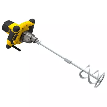 Rankinė elektrinė maišyklė STANLEY FME190 — 1600W, 2 greičiai, M14 velenas, 4 m kabelis, 180–750 aps./min, 80 N·m, 2 ergonominės rankenos