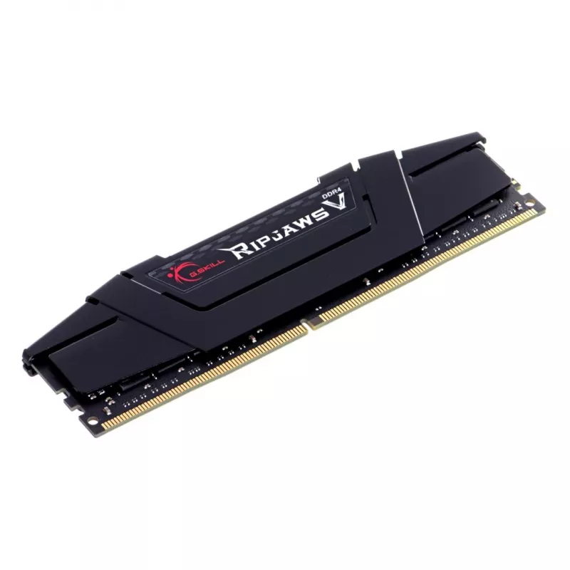 G.SKILL Ripjaws V Series (Intel XMP) DDR4 RAM 64GB (4x16GB) 3200MT/s CL16-18-18-38 1.35V stalinio kompiuterio atmintis UDIMM - juoda (F4-3200C16Q-64GVK)