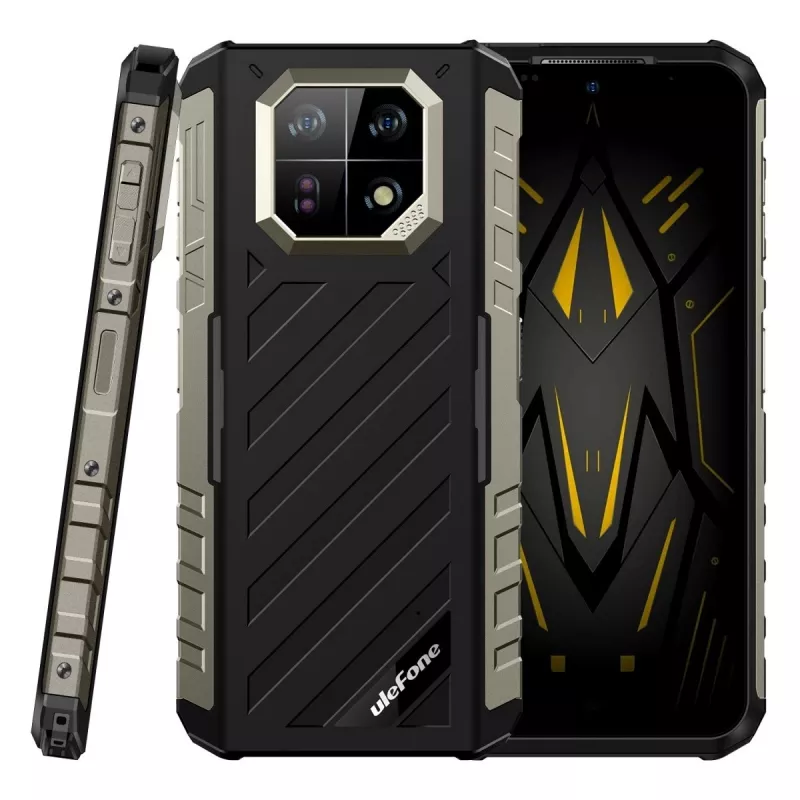 UleFone Armor 22 išmanusis telefonas — MediaTek Helio G96, 8 GB RAM, 256 GB atmintinė, juoda