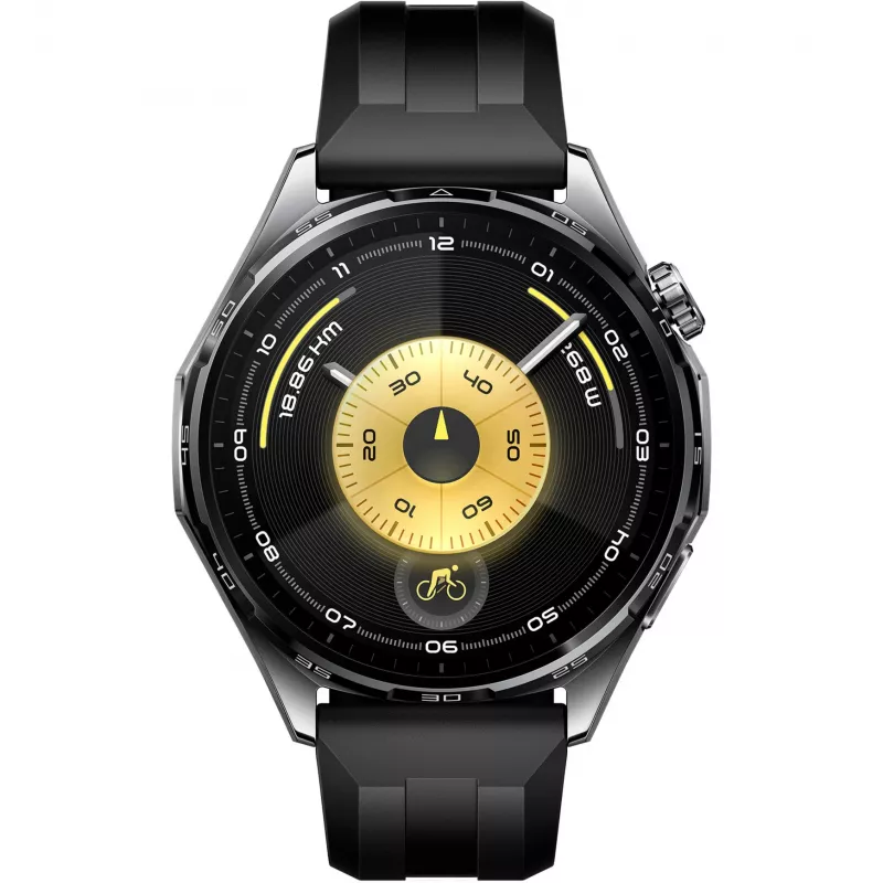 Huawei WATCH GT6 3,73 cm (1,47 colio) AMOLED 46 mm Skaitmeninis 466 x 466 pikselių Liečiamas ekranas Juodas GPS (palydovas)