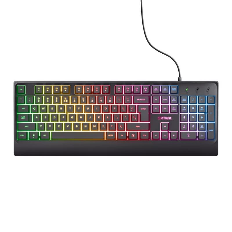Trust GXT 792 QUADROX klaviatūra Pelė įtraukta Žaidimų USB QWERTY US English Juoda
