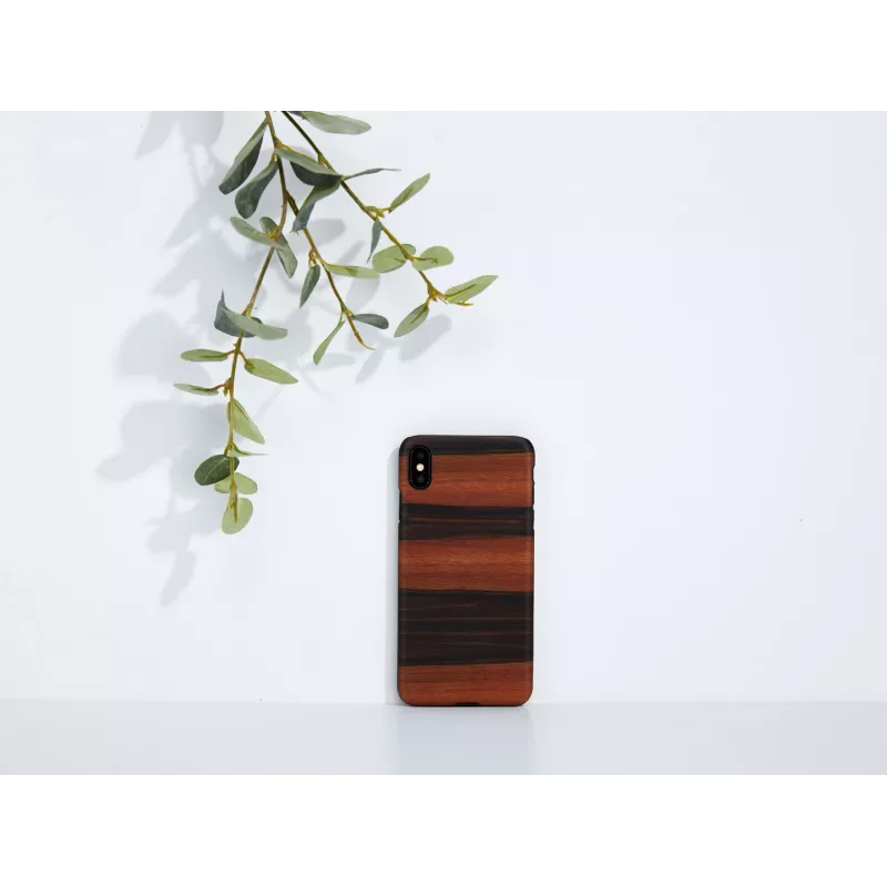 man and wood išmaniojo telefono dėklas, skirtas „iPhone XS Max“ – juodmedžio juodumo spalvos, apsauginis kietas galinis dangtelis