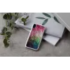 Išmaniojo telefono dėklas iKins, skirtas iPhone XR – vandens gėlių dizainas, baltas