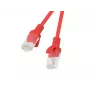 Tinklo pataisų laidas LANBERG Cat.5e UTP 1,5 m, raudonas, CCA laidininkas, 26 AWG, 100 MHz
