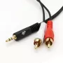 TB kabelis 3,5mm MiniJack -2x RCA M/M 1,5m (AKTBXAJ2RCA150B)