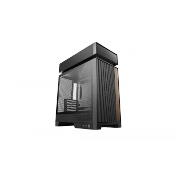 PC korpusas DeepCool CL660 Juoda — ATX/Micro-ATX/Mini-ITX, grūdintas stiklas, 2x3,5 inch + 1x2,5 inch, priekyje 140 mm, viršuje/gale 120-140 mm