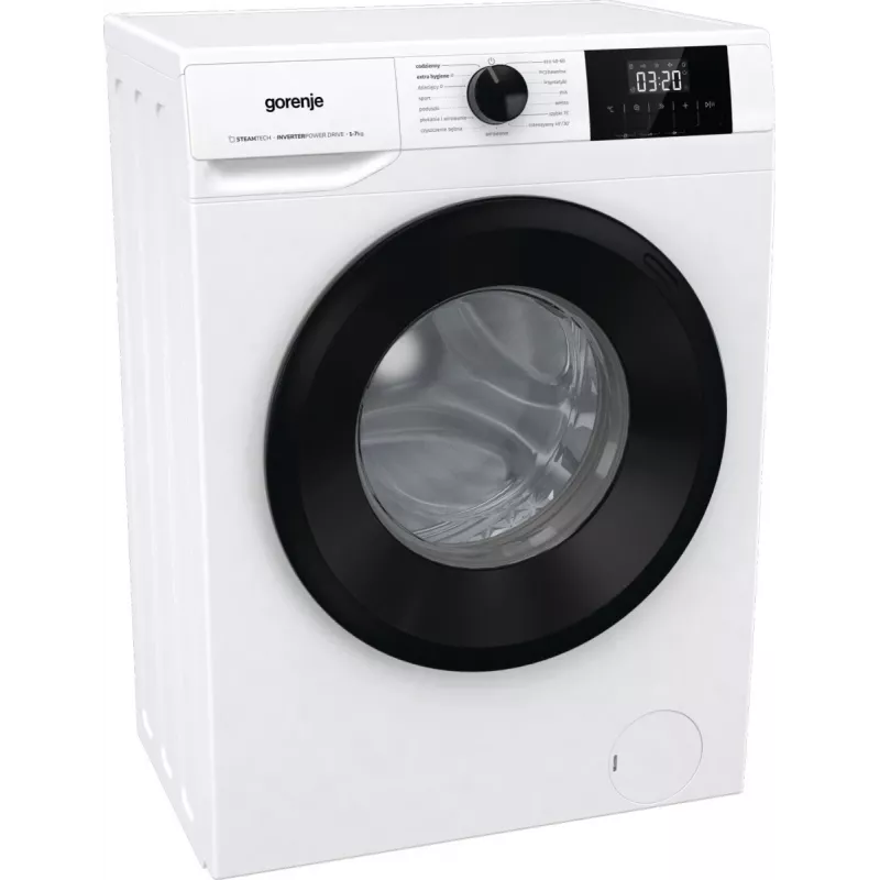 Atskirai stovinti skalbimo mašina Gorenje W3NGPI72SBS, 7 kg, 1200 aps./min., inverterinis variklis, garų funkcija, 15 programų, balta