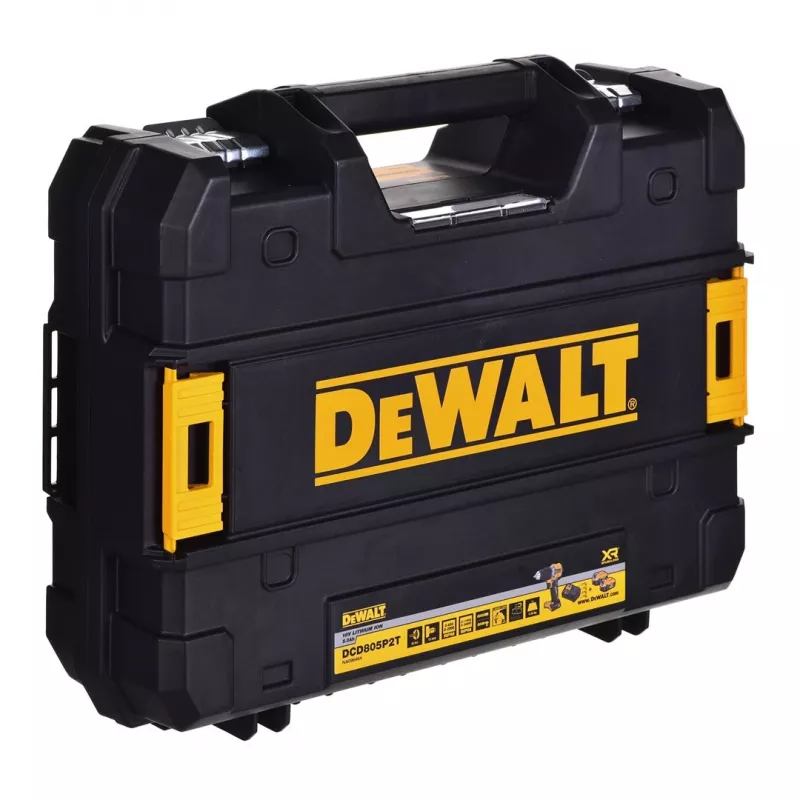GRĄŽTAS-SUKTUVAS Dewalt DCD805P2T 18V 2X5,0AH BL Tstak