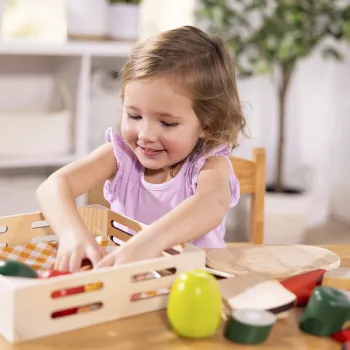 Melissa & Doug pjaustymo pramogų rinkinys, žaidimų virtuvėlė