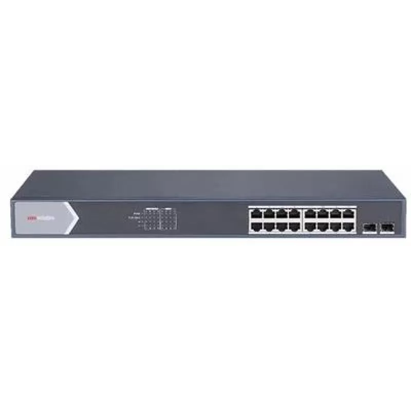 Valdomas jungiklis Hikvision DS-3E1518P-SI 16 prievadų Gigabit Ethernet PoE