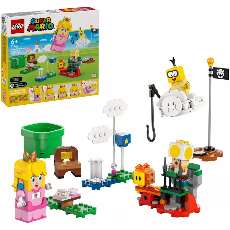 Konstrukcinis žaislas LEGO 71441 Super Mario Interaktyvi LEGO Peach figūrėlės rinkinys, suderinamas su LEGO sistema
