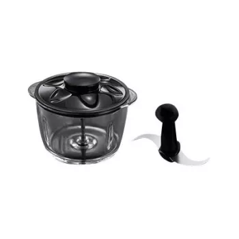 Elektrinis maisto smulkintuvas Russell Hobbs 24660-56 — 1 L stiklinis indas, 200 W, raudonas