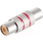 Adapter ShiverPeaks 57040-MR Cinch (RCA) lizdas-lizdas metalinis, raudonas
