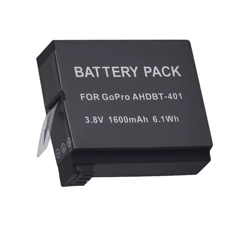 Įkraunama kameros baterija extra digital AHDBT-401 3.8V 1220mAh, skirta GoPro
