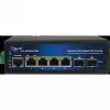 Pramoninis PoE komutatorius ALLNET ALL-SGI8106PMJ-BT — 6 prievadų (4 PoE+), tvirtas metalinis korpusas