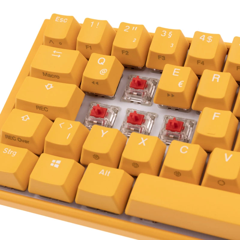 Ducky One 3 SF Geltona klaviatūra, skirta žaidimams, USB, mechaninė, RGB LED