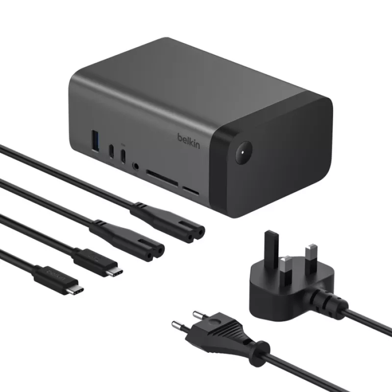 USB šakotuvas Belkin Connect USB Type-C 10000 Mbit/s Pilka