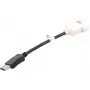 DisplayPort į DVI-D kabelis DELL 023NVR 0,23 m juodas baltas