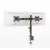 Dvigubas monitoriaus stalo laikiklis MONTIS Dual Monitor Mount Everest MT015, 13–27 colių, 2 rankos, maks. 16 kg, VESA 75x75–100x100, juodas