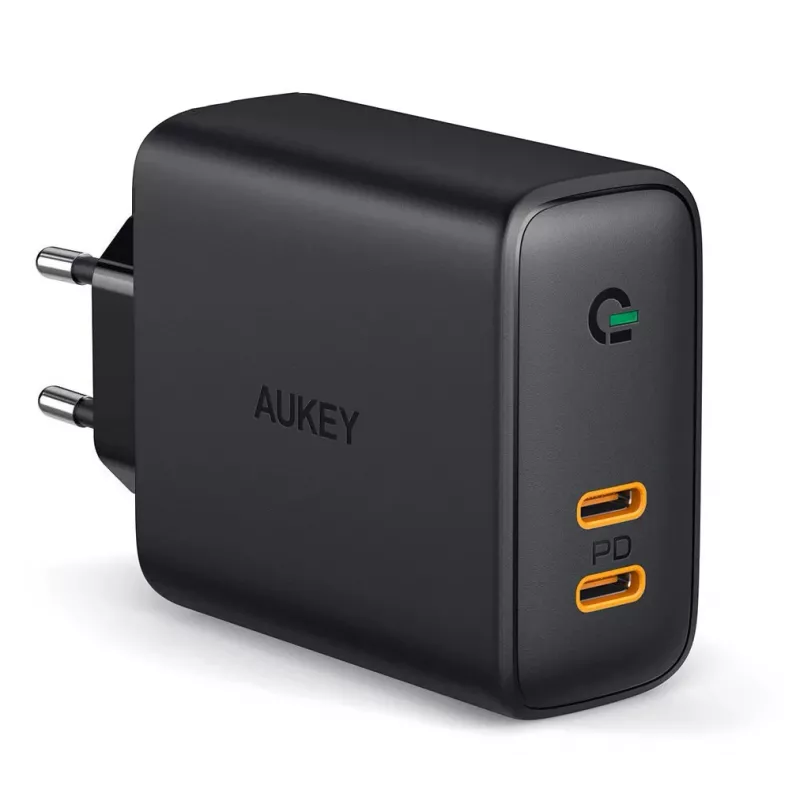 AUKEY PA-D2 mobiliojo įrenginio įkroviklis 36 W juodas Vidinis